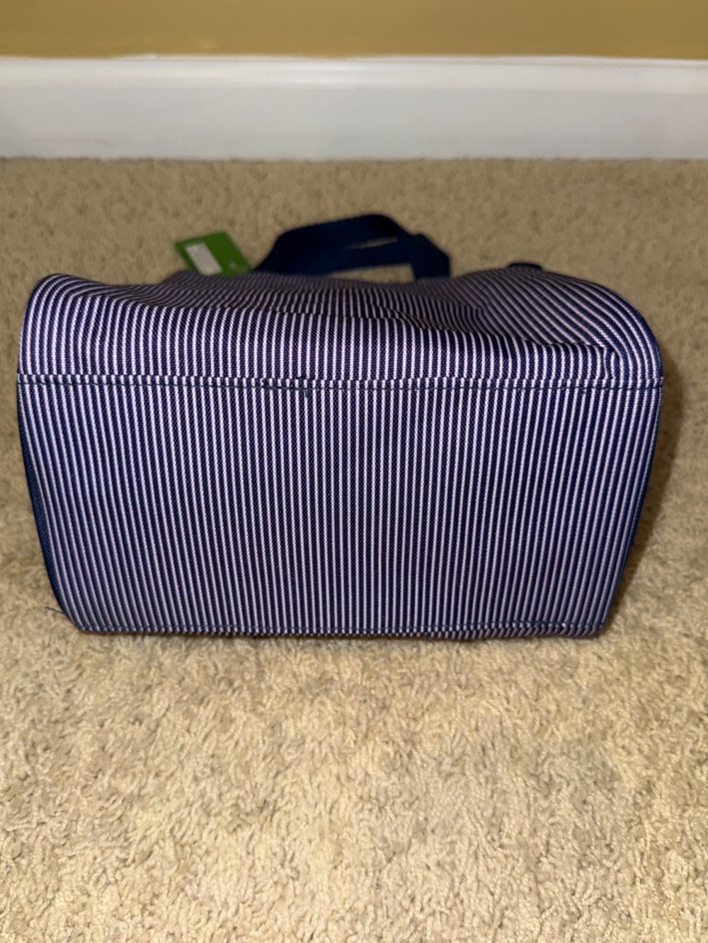 kate spade Navy and White Pinstripe Lunch Bag - Picture 7 of 13